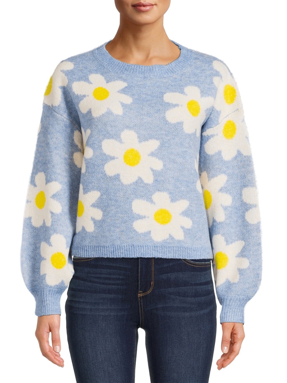 Debut Blue Floral Sweater